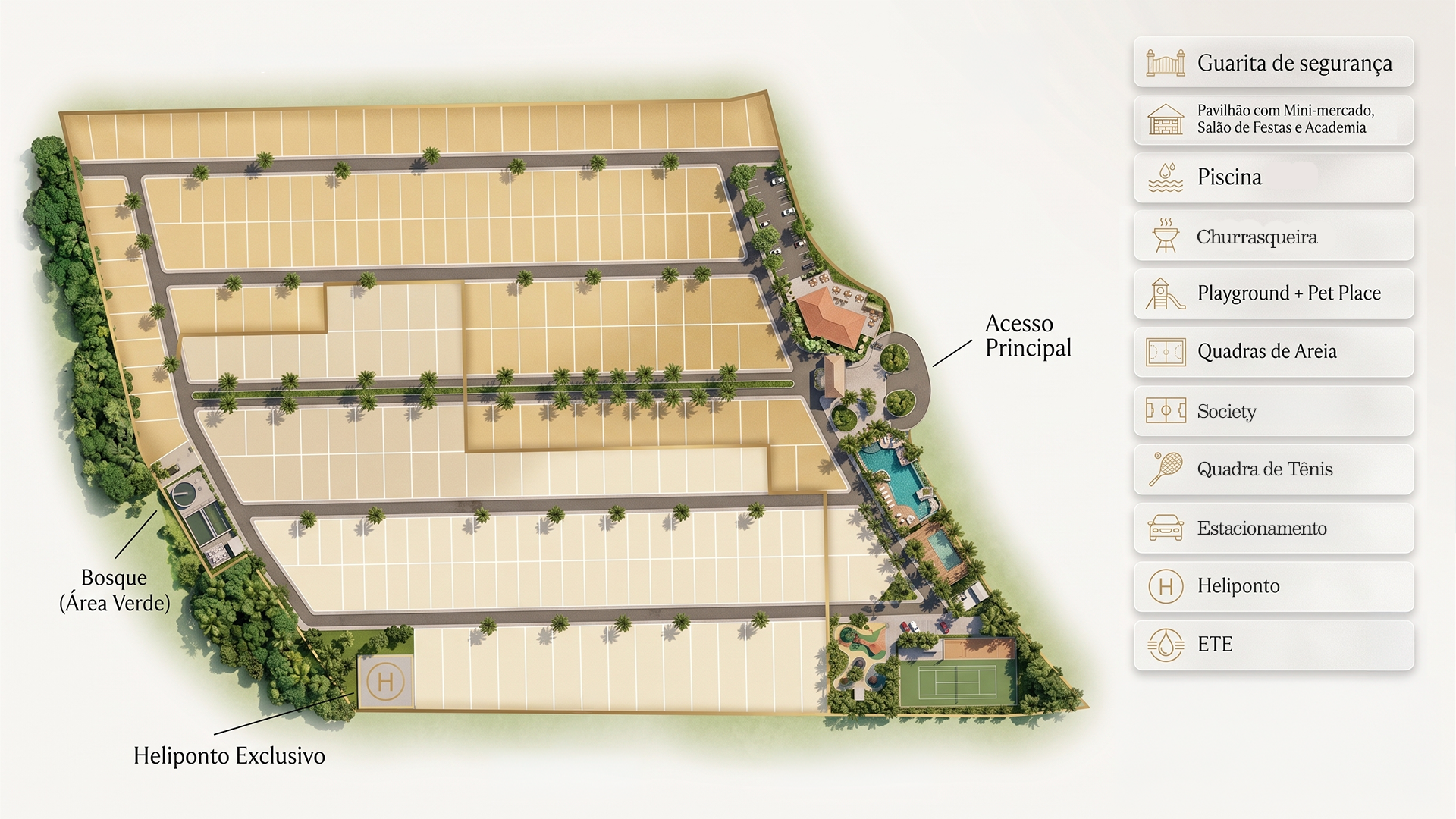 Mapa de Implantação do Tapajós Prime Residence